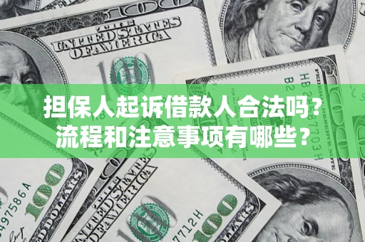 济南担保人起诉借款人合法吗？流程和注意事项有哪些？
