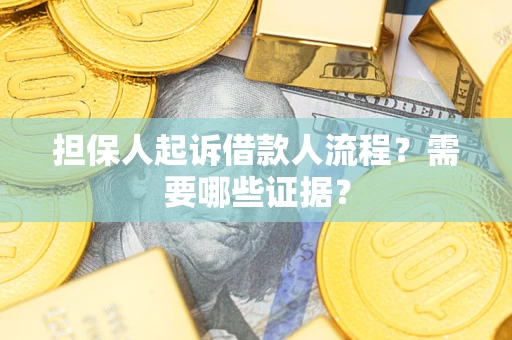 济南担保人起诉借款人流程?需要哪些证据? 济南担保人起诉借款人流程?需要哪些证据?