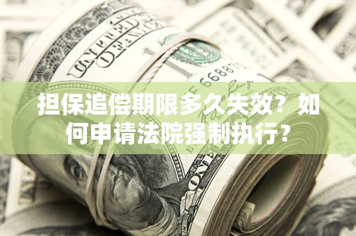 济南担保追偿期限多久失效？如何申请法院强制执行？