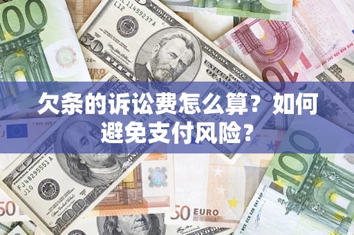 济南欠条的诉讼费怎么算？如何避免支付风险？