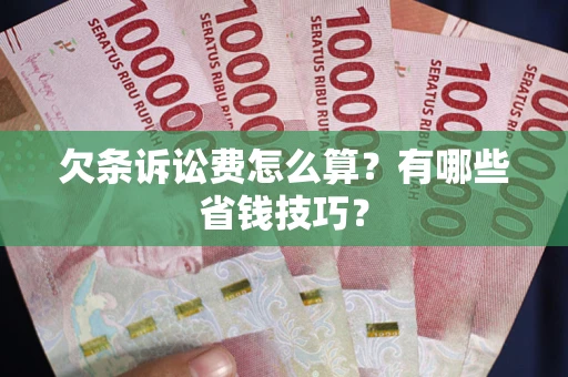 济南欠条诉讼费怎么算？有哪些省钱技巧？