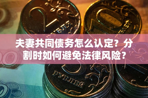 济南夫妻共同债务怎么认定？分割时如何避免法律风险？